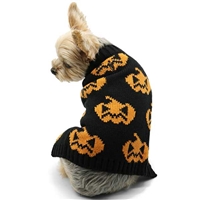 Jack-O'-Lantern Dog Sweater