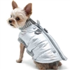 Metallic Silver Dog Coat