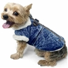 Furry Runner Dog Coat - Denim