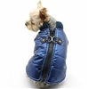 Metallic Blue Dog Coat