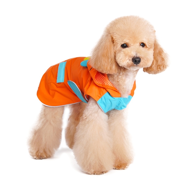 Orange Monster Dog Raincoat Rain Coat