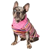 Pink Cable Knit Dog Sweater | Wool