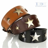 Epic Stars Leather Designer Dog Collars