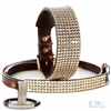 Large Crystals Luxury Dog Collars - 2 Inches Wide