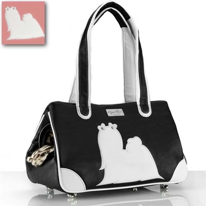 Maltese Luxury Dog Purse | Airline Approved