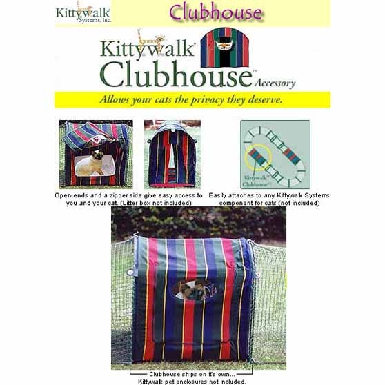 Kittywalk Clubhouse Outdoor Cat Enclosure | KWCLUB