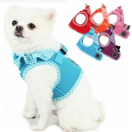 Frilly Small Dog Harness | Step-in | Vivien by Puppia