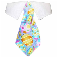 Easter Eggs Dog Shirt Collar and Tie
