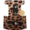 Leopard Print Leather Designer Dog Harness