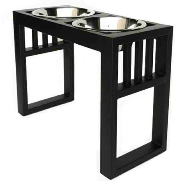 Libro Elevated Double Dog Bowl Feeder