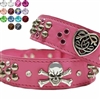 Studded Leather Dog Collars | Pink Princess