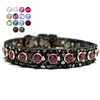 Diamond Dragon Bling Leather Collars for small dogs and cats