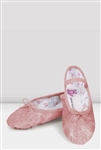 BLOCH Child Girls Glitterdust Ballet Shoes - PInk, Rose Sparkle - You Go Girl Dancewear!