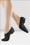 BLOCH Ladies Neo-Flex Slip On Leather Jazz Shoes - Black, Tan