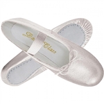 Metallic Silver Child Ballet Slippers by Trimfoot - You Go Girl Dancewear