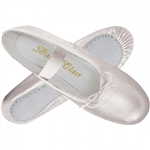 Metallic Silver Adult Ballet Slippers  - You Go Girl! Dancewear