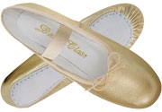 Metallic Gold Adult Ballet Slippers by Trimfoot - You Go Girl! Dancewear