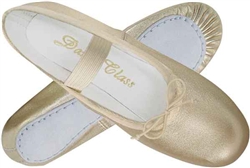 Metallic Gold Adult Ballet Slippers by Trimfoot - You Go Girl! Dancewear