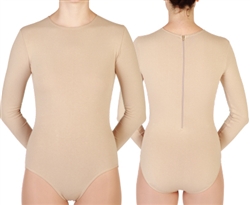 Baltogs Custom Made Women's Long Sleeve Crew Neck Leotard with Back Zipper