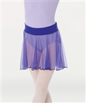 Body Wrappers Medium Length Chiffon Tapered Skirt