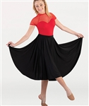 Body Wrappers Girls Below-the-Knee Circle Skirt