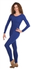 Body Wrappers Plus Size Long Sleeve Nylon Dance Unitard