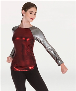 Body Wrappers Tween Two-Toned Pullover