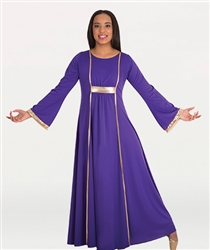 Body Wrappers Adult Dress with Princess Seam Panels