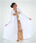 Body Wrappers Adult Praise Long Dress Cross Component
