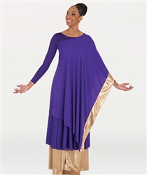 Body Wrappers Convertible Asymmetrical Caftan Pullover