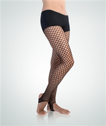 Body Wrappers stirrup fishnet tights - You Go Girl Dancewear