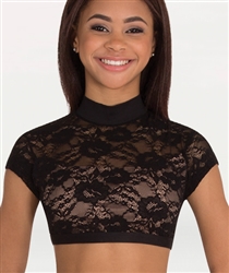Body Wrappers Lace Sweetheart mock-neck Open Back Bra Top for girls and adults - You Go Girl Dancewear