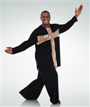 Body Wrappers Men's White with Gold Cross Component -