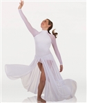 Body Wrappers Tween MicroTECH Long Sleeve Mock Neck Dance Dress