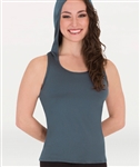 Body Wrappers MicroTECH Active Adult Racerback Hoodie Tank - You Go Girl Dancewear