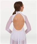 Body Wrappers Adult MicroTECH Long Sleeve Mock Neck Dance Dress