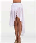 Body Wrappers Tween Asymmetrical Slit Skirt