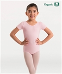 Body Wrappers Girls Organic Cotton Short Sleeve Leotard