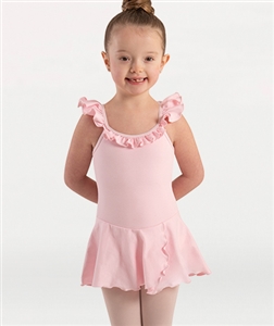 Body Wrappers Girls Organic Cotton Cross Back Camisole Dance Dress