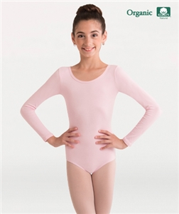 Body Wrappers Girls Organic Cotton Long Sleeve Leotard