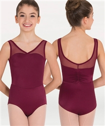 Body Wrappers Power Mesh Yokes Leotard