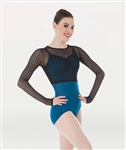 Body Wrappers Dotted Long Sleeve Shrug