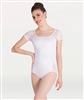 Body Wrappers Lace Short Sleeve Leotard