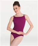 Body Wrappers Double Stap Low V-Back Leotard