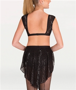 Body Wrappers TweenTwinkle Open Front/Drape Back Skirt