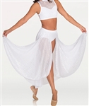 Body Wrappers Adult Long Open Front Chiffon Drapey Skirt