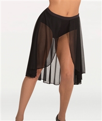 Body Wrappers Tween Knee Length Chiffon Skirt