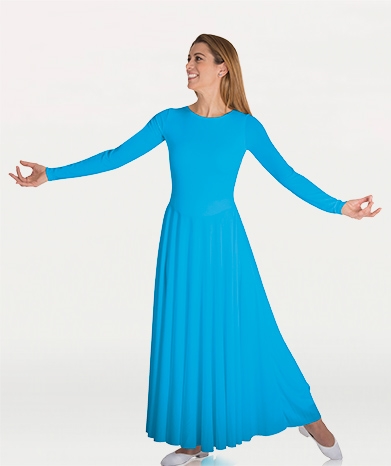 Blue praise dance dress sale