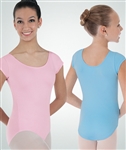 Body Wrappers Girls Cap Sleeve Nylon Leotard - You Go Girl Dancewear
