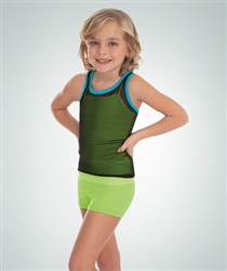 Body Wrappers Girls High Waist Boy-cut Shorts - You Go Girl Dancewear